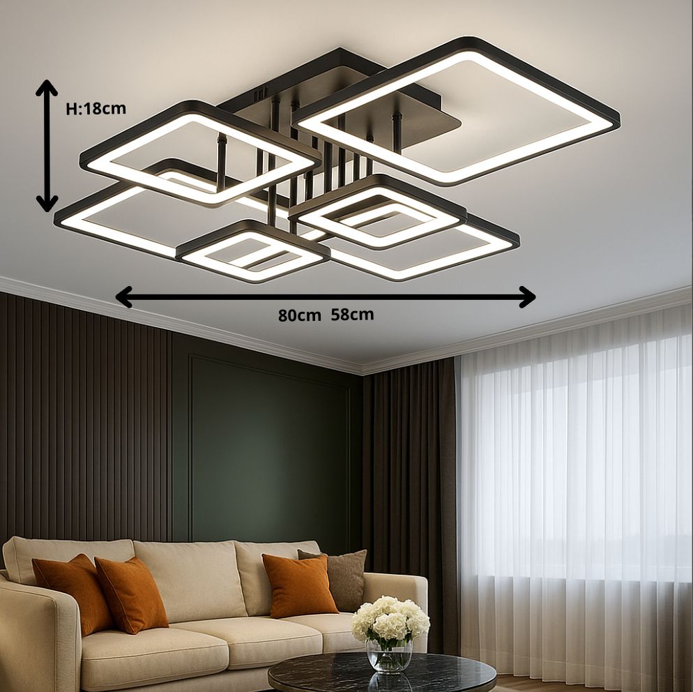 Trevia — Suspension cadres superposés LED