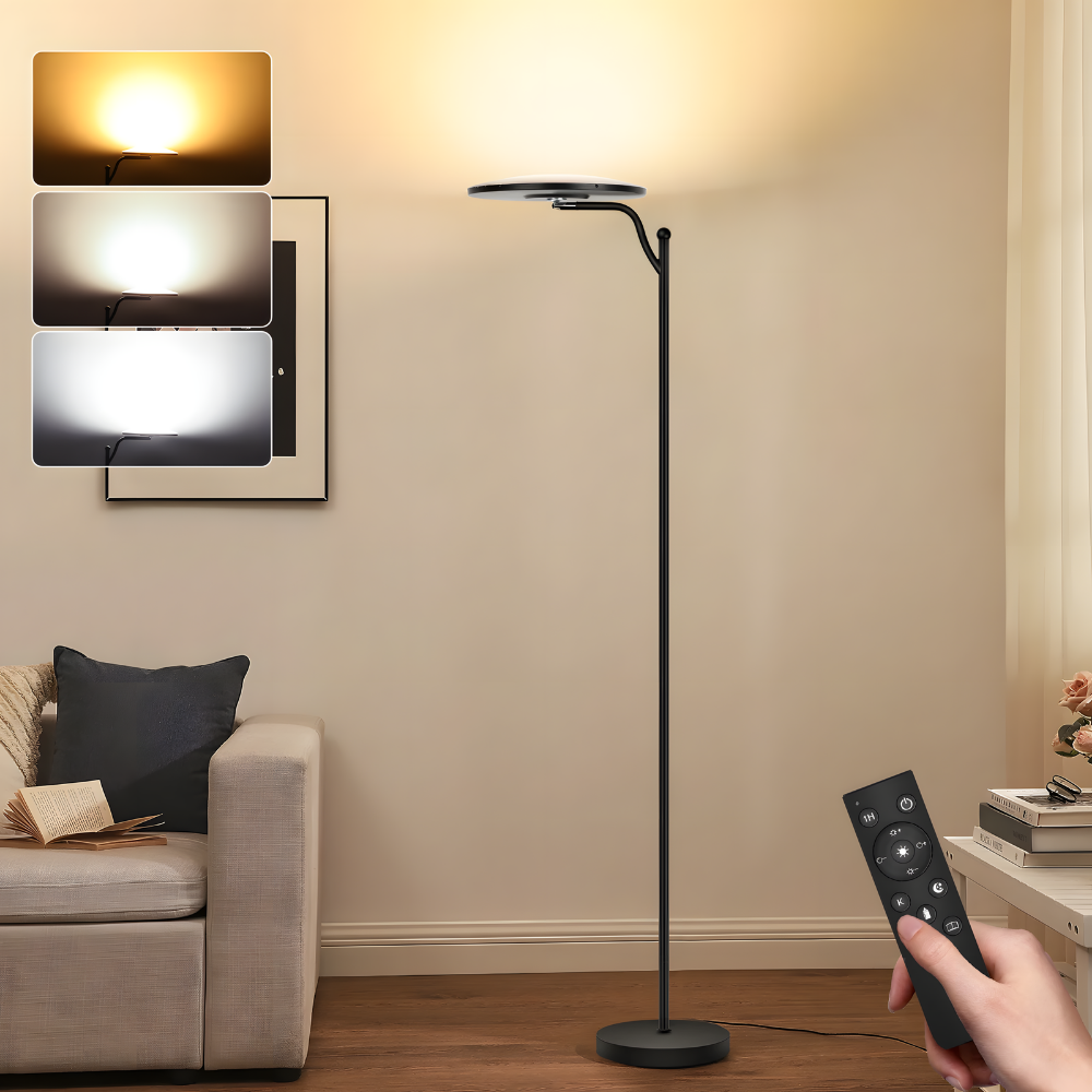 Aérane — Lampadaire LED au profil courbé
