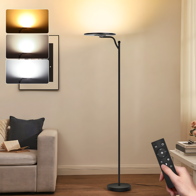 Aérane — Lampadaire LED au profil courbé