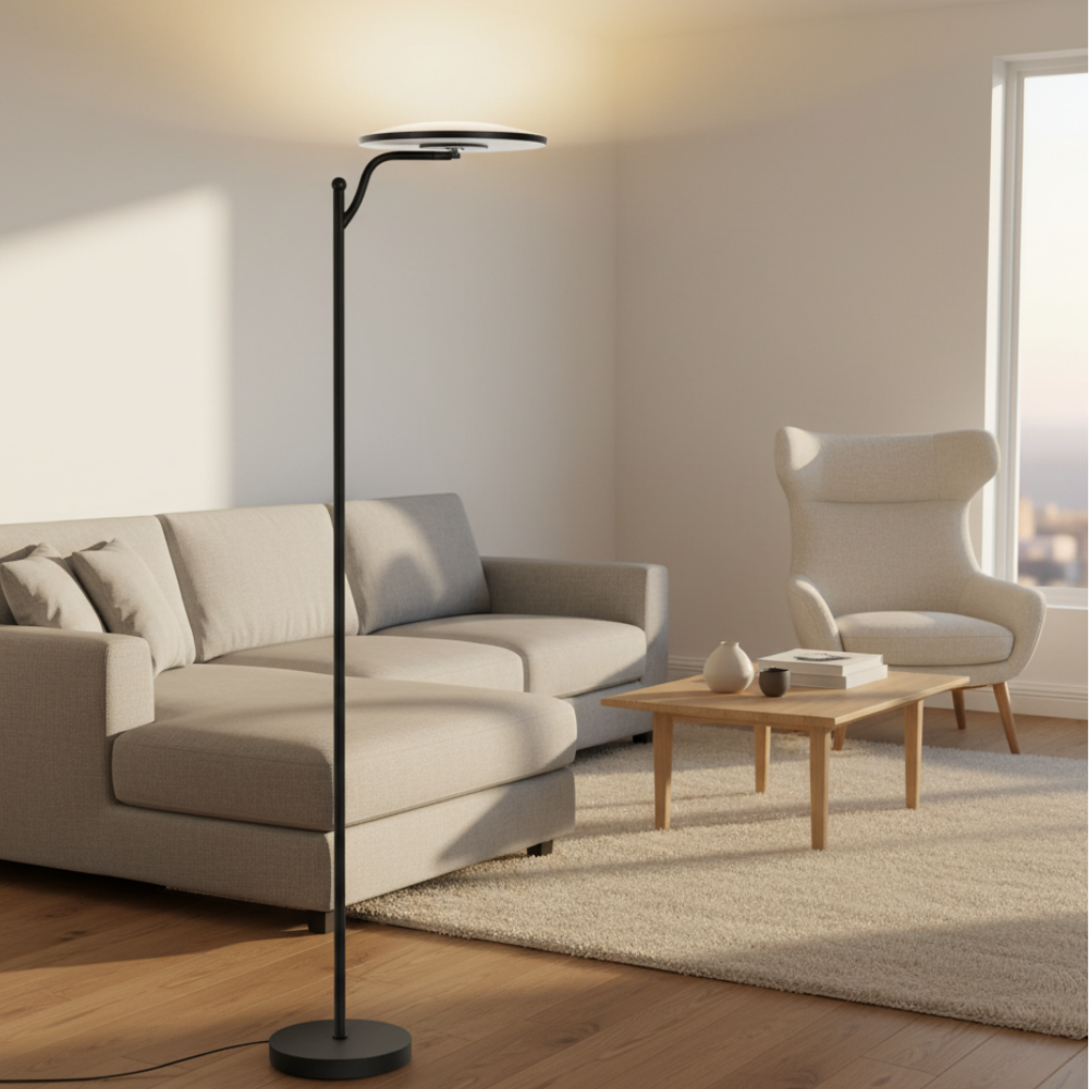 Aérane — Lampadaire LED au profil courbé