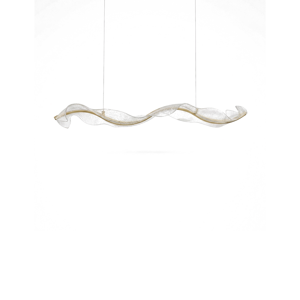 Lira — Suspension linéaire dimmable en chrome poli