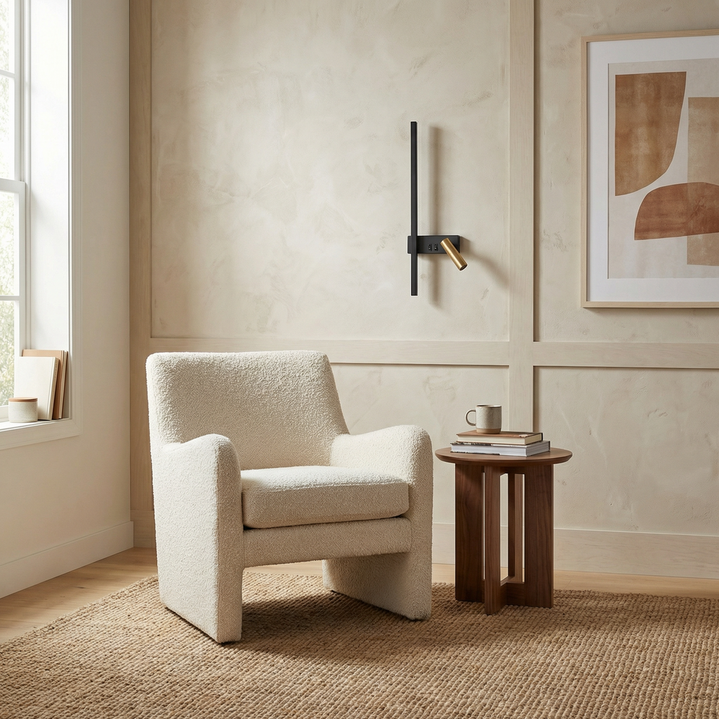 Applique Murale LED Orientable en Aluminium – Modèle Sanoni (DIMOREE)