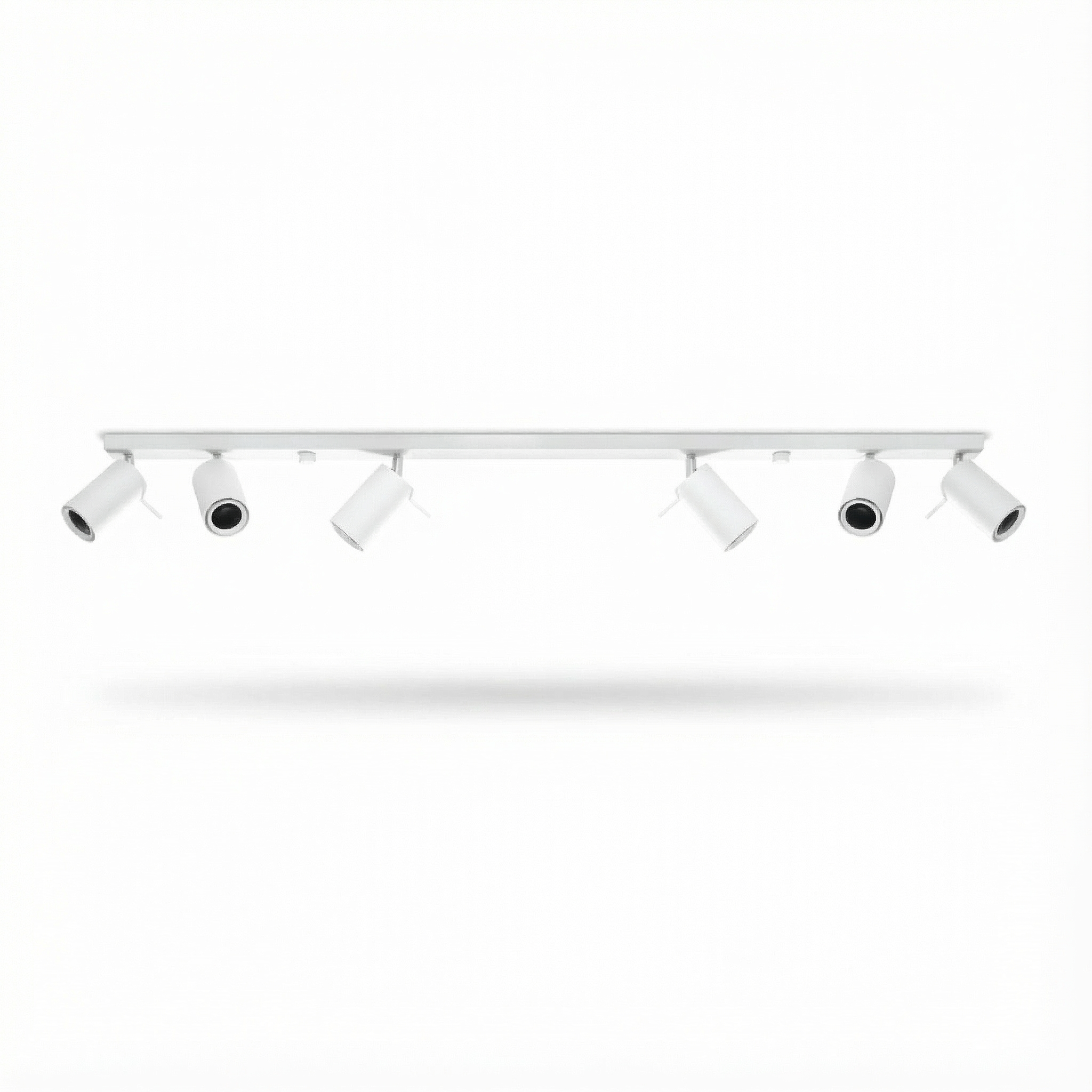 Plafonnier blanc moderne 6 spots orientables