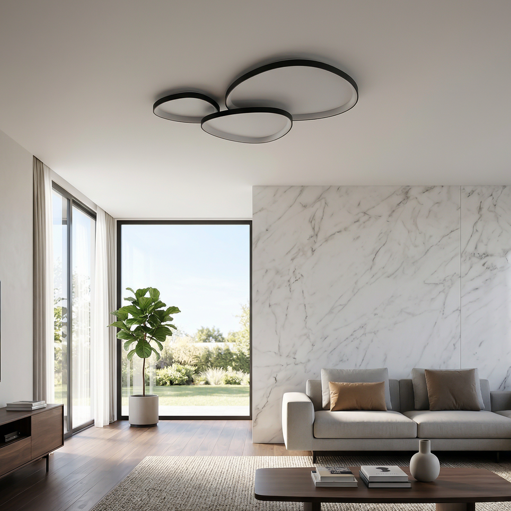 Plafonnier LED Sculptural en Aluminium – Modèle Artisto (DIMOREE)