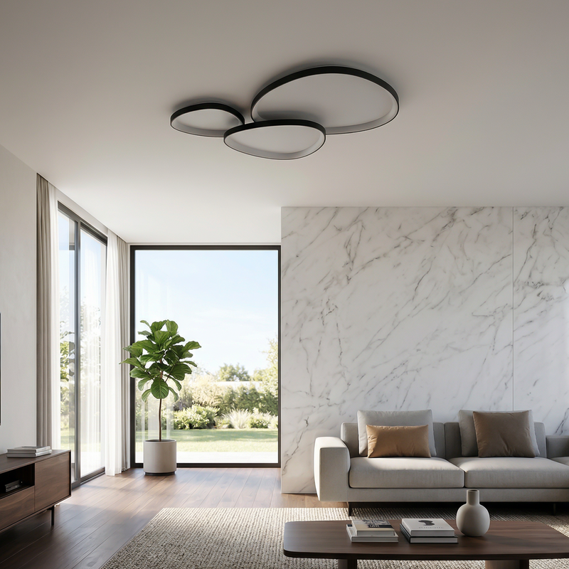 Artisto — Plafonnier LED sculptural en aluminium