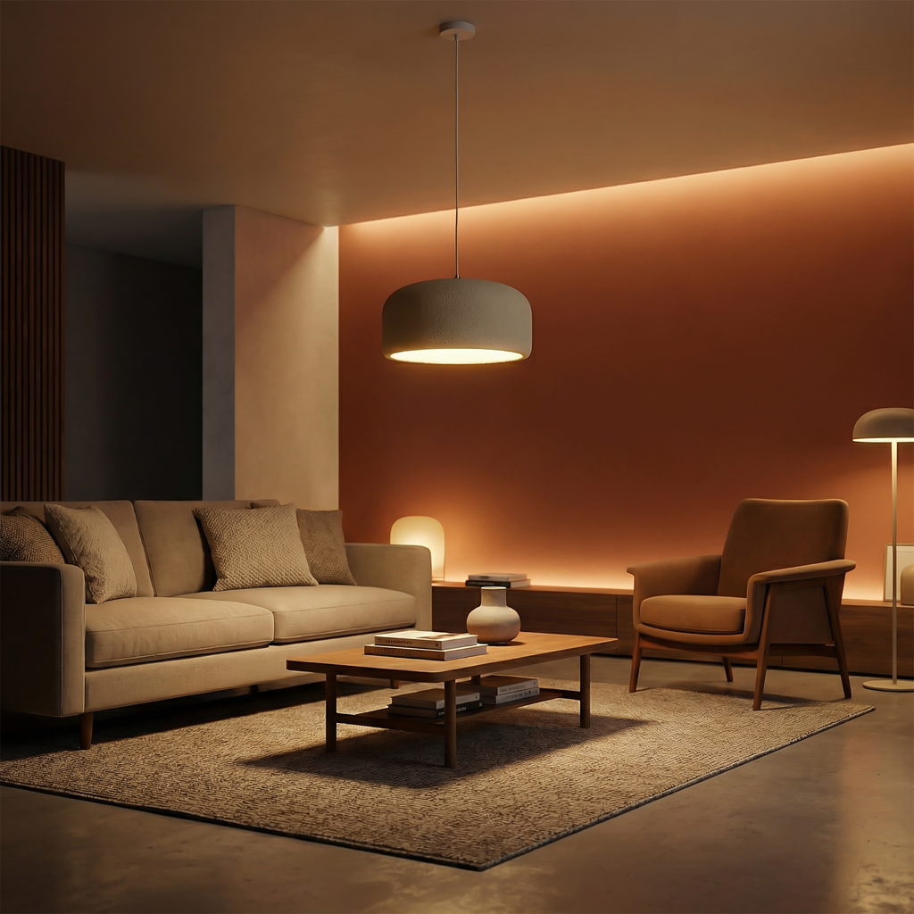Polara — Suspension LED minimaliste en polymère