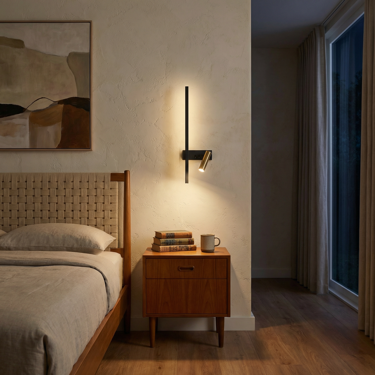 Applique Murale LED Orientable en Aluminium – Modèle Sanoni (DIMOREE)