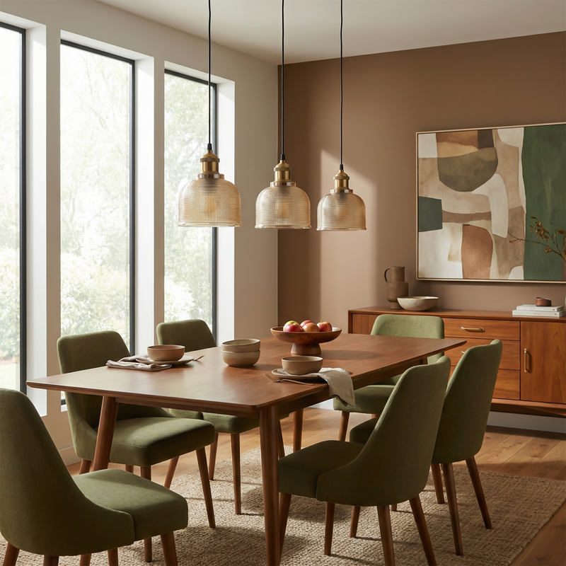 Arcanthe — Suspension en verre coloré pour table