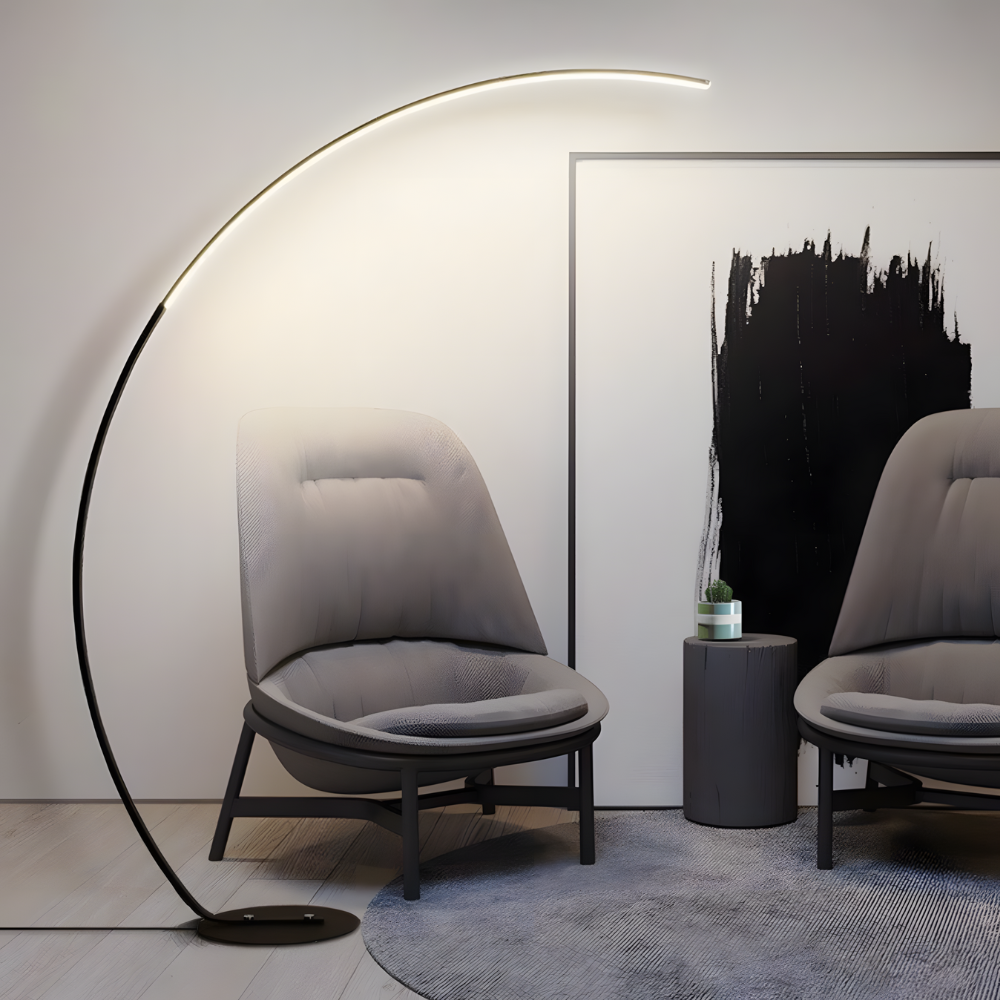 Arqua — Lampadaire LED arqué esprit nordique