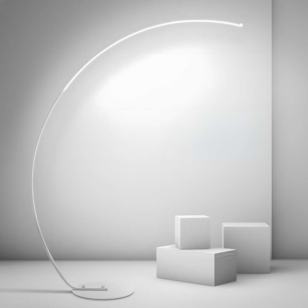Arqua — Lampadaire LED arqué esprit nordique