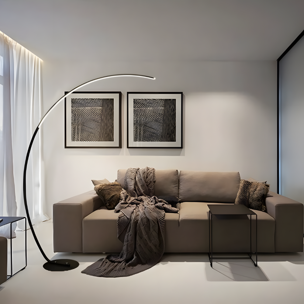 Arqua — Lampadaire LED arqué esprit nordique