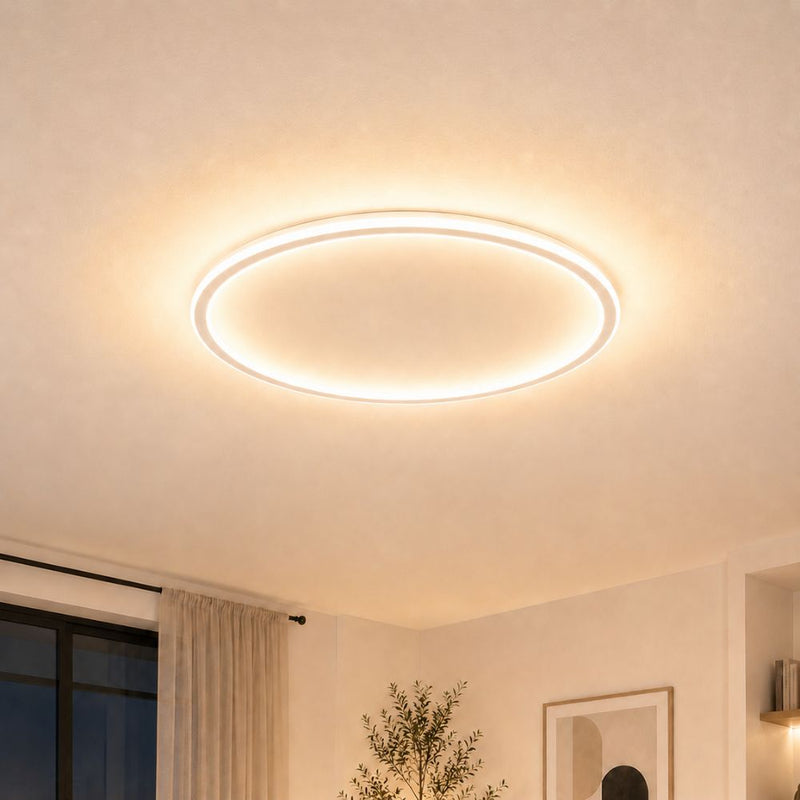 Nordi — Plafonnier LED scandinave rond blanc