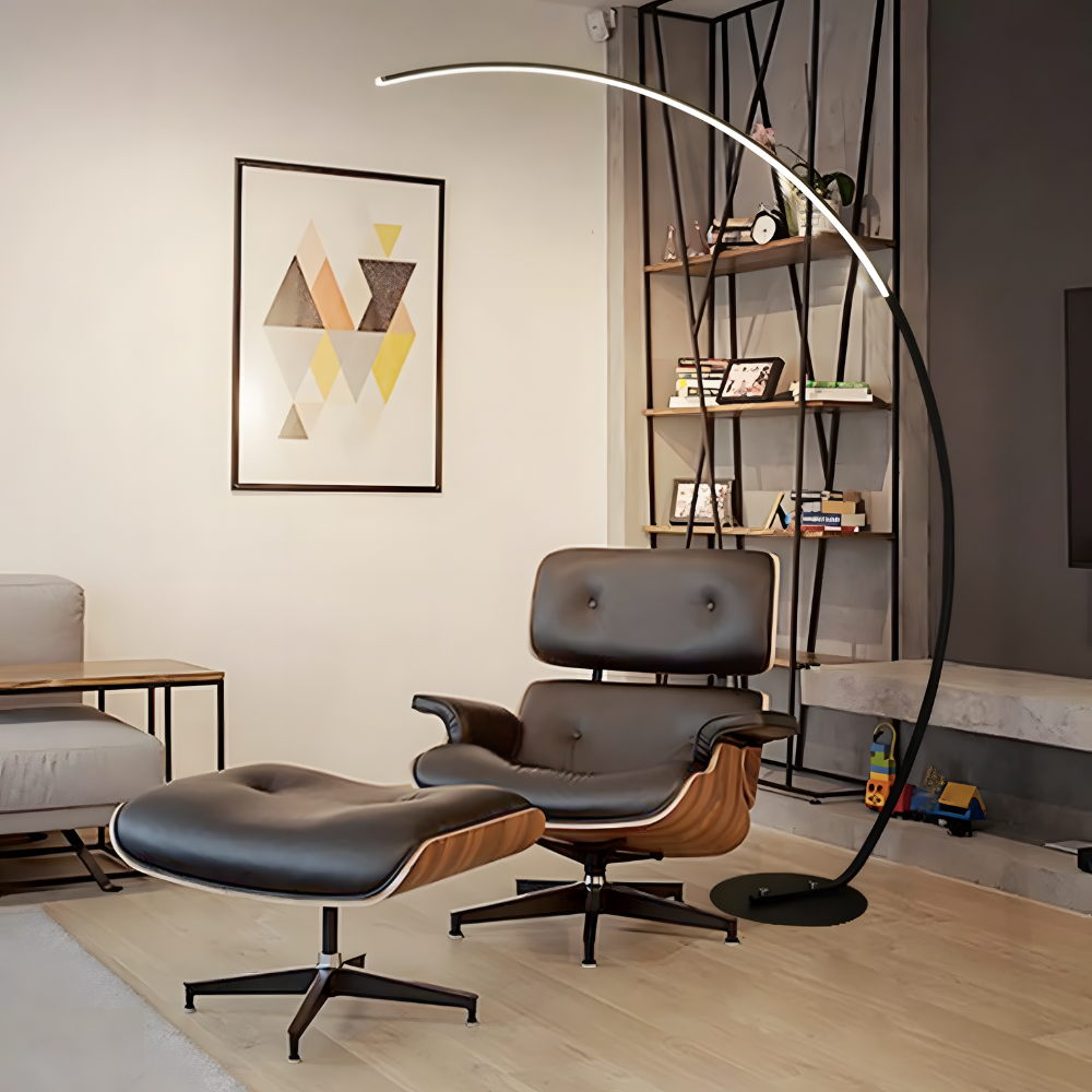 Arqua — Lampadaire LED arqué esprit nordique