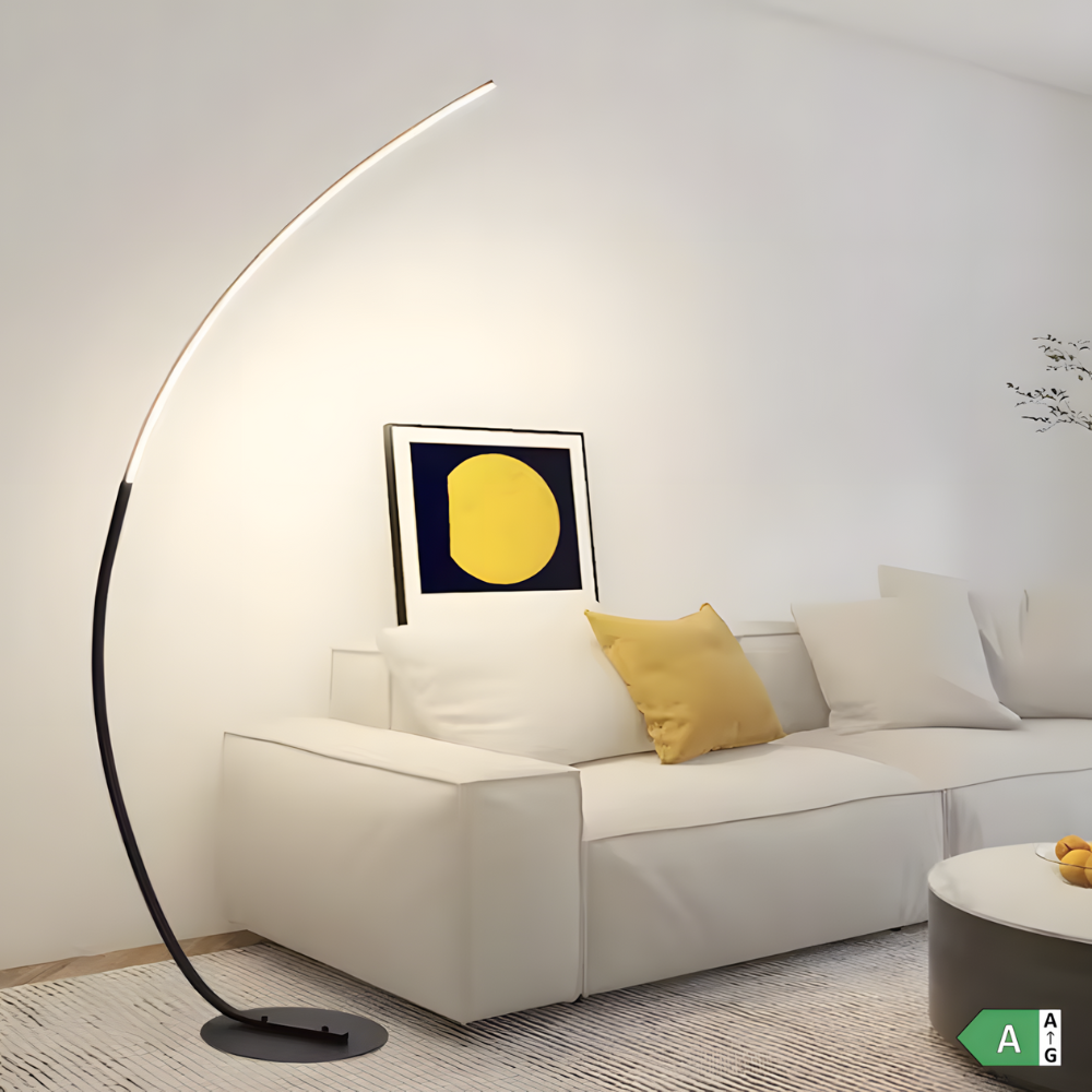 Arqua — Lampadaire LED arqué esprit nordique