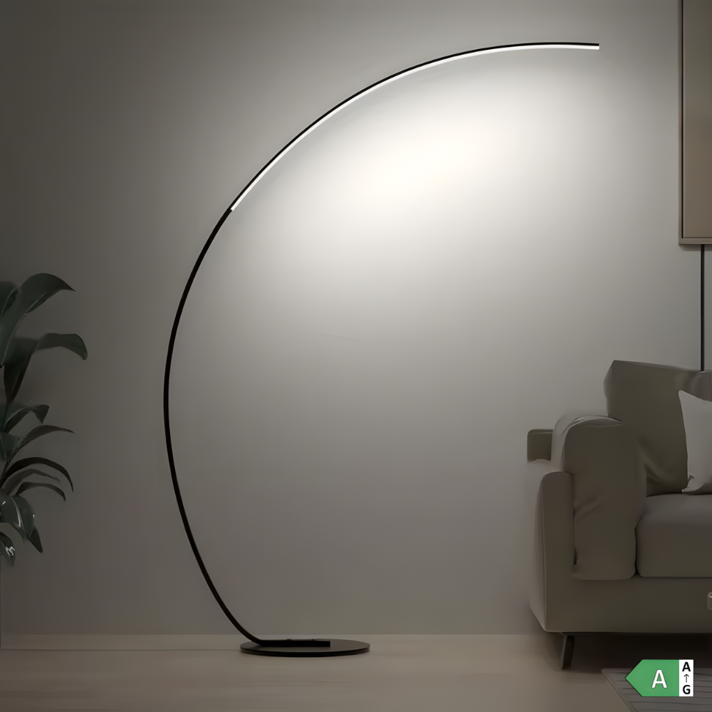 Arqua — Lampadaire LED arqué esprit nordique