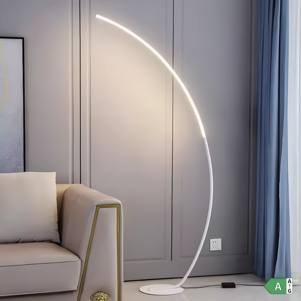 Arqua — Lampadaire LED arqué esprit nordique