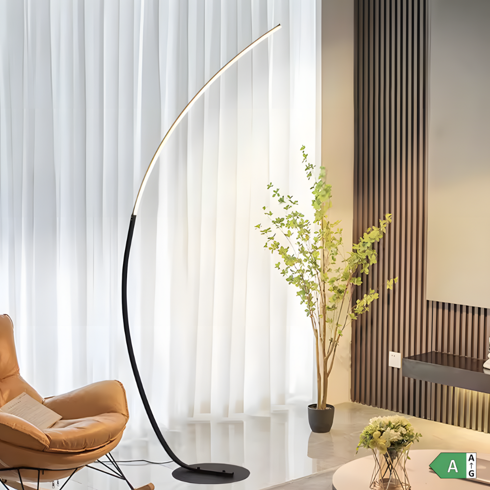 Arqua — Lampadaire LED arqué esprit nordique