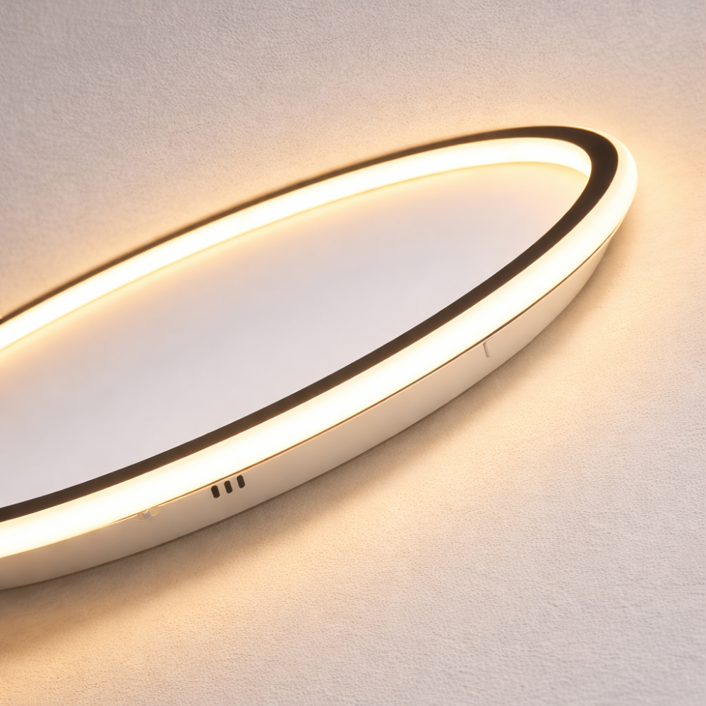 Nordi — Plafonnier LED scandinave rond blanc