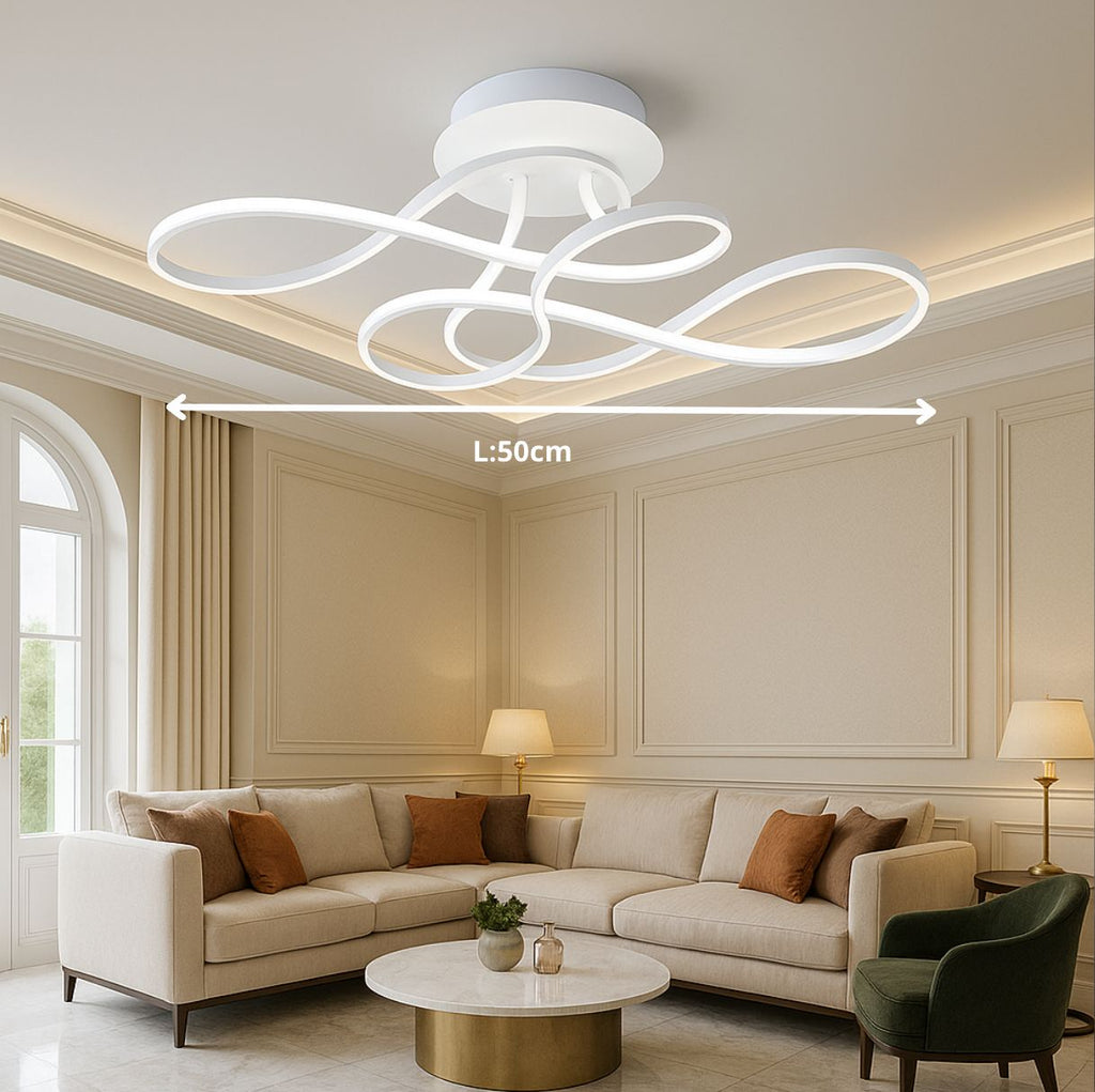 Calvia — Plafonnier LED géométrique tactile