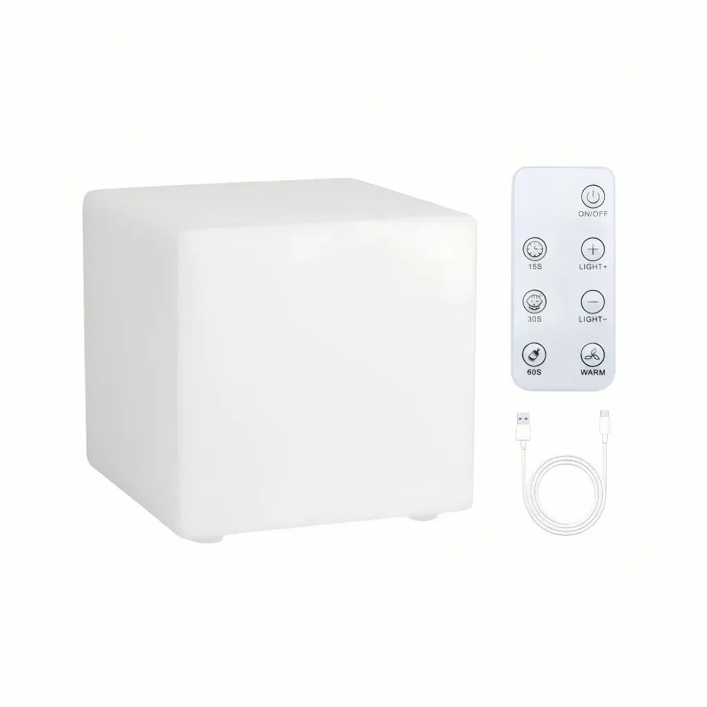 Cubo — Lampe cube LED rechargeable d'extérieur