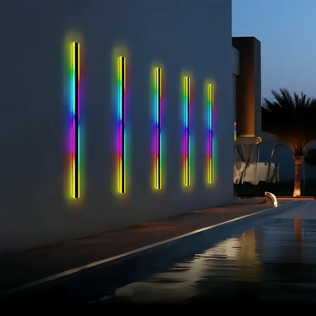 Lineo — Applique extérieure longue LED RGB