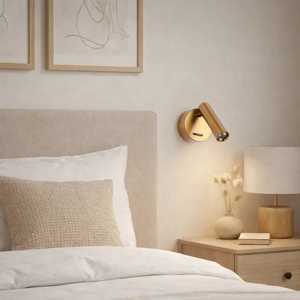 Ottone — Applique liseuse orientable en laiton