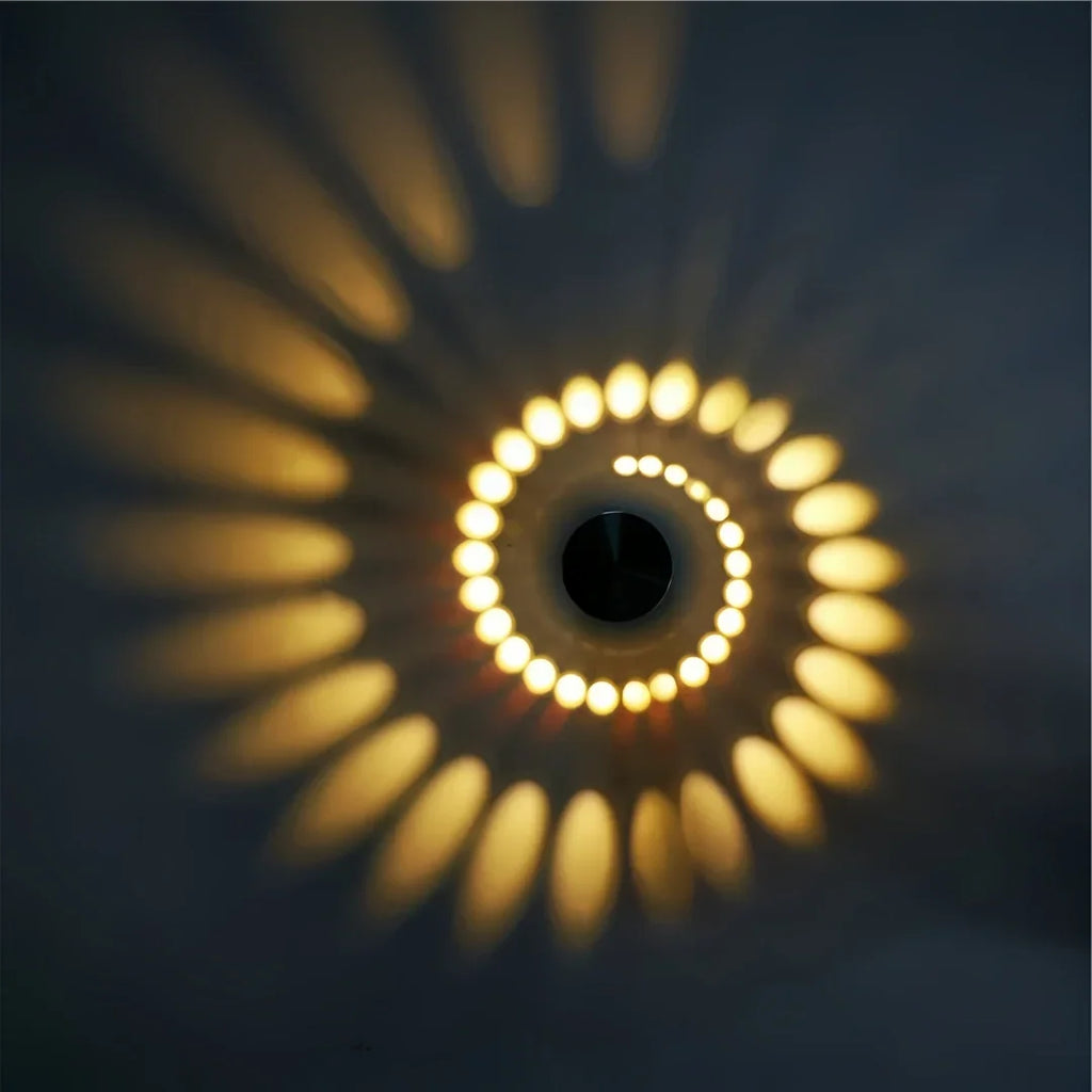 Spirella — Applique murale spirale en aluminium