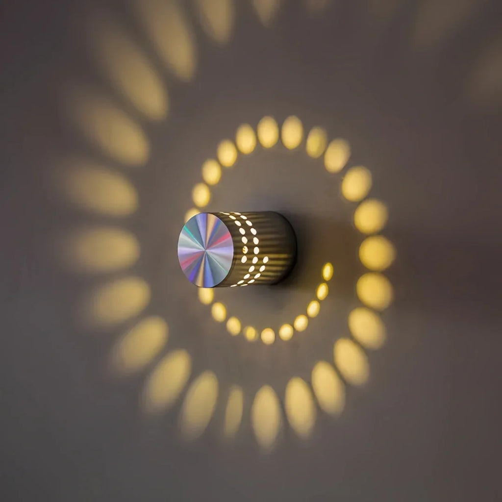 Spirella — Applique murale spirale en aluminium
