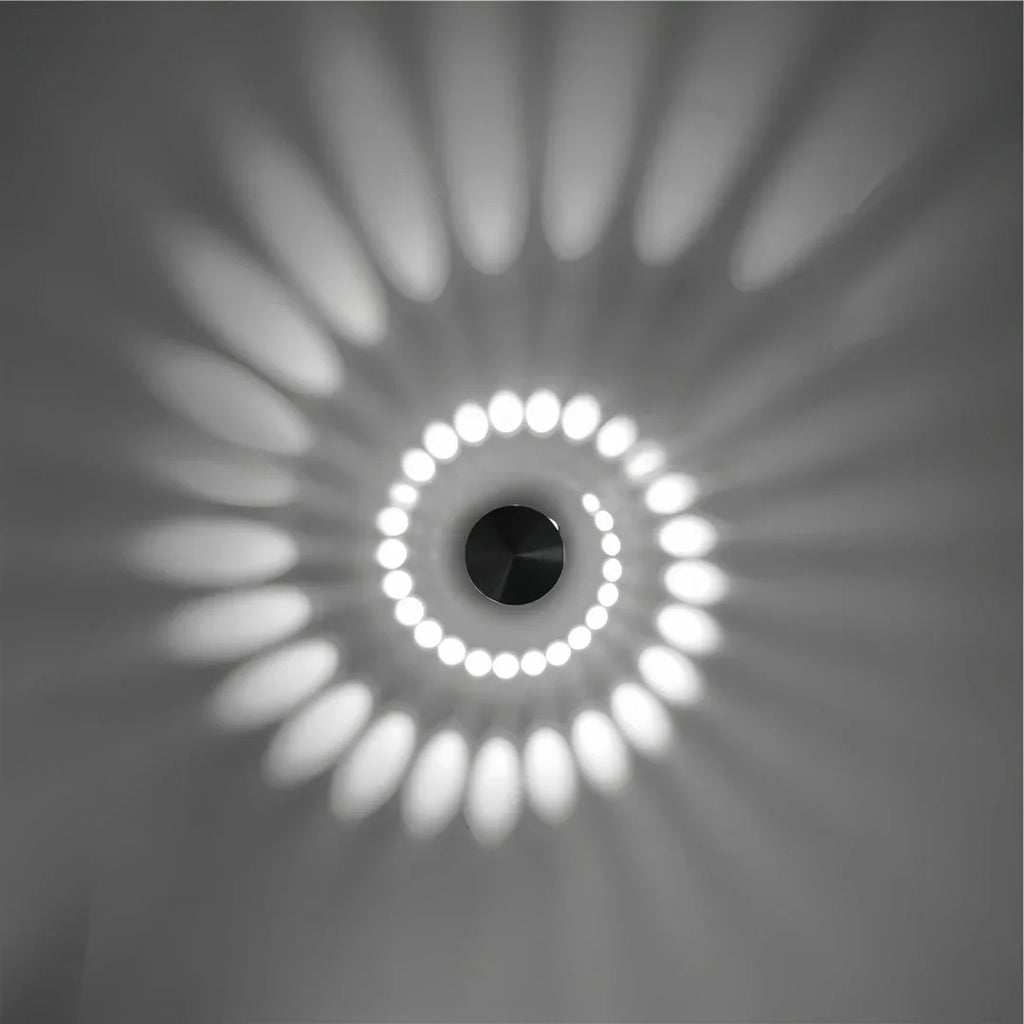 Spirella — Applique murale spirale en aluminium