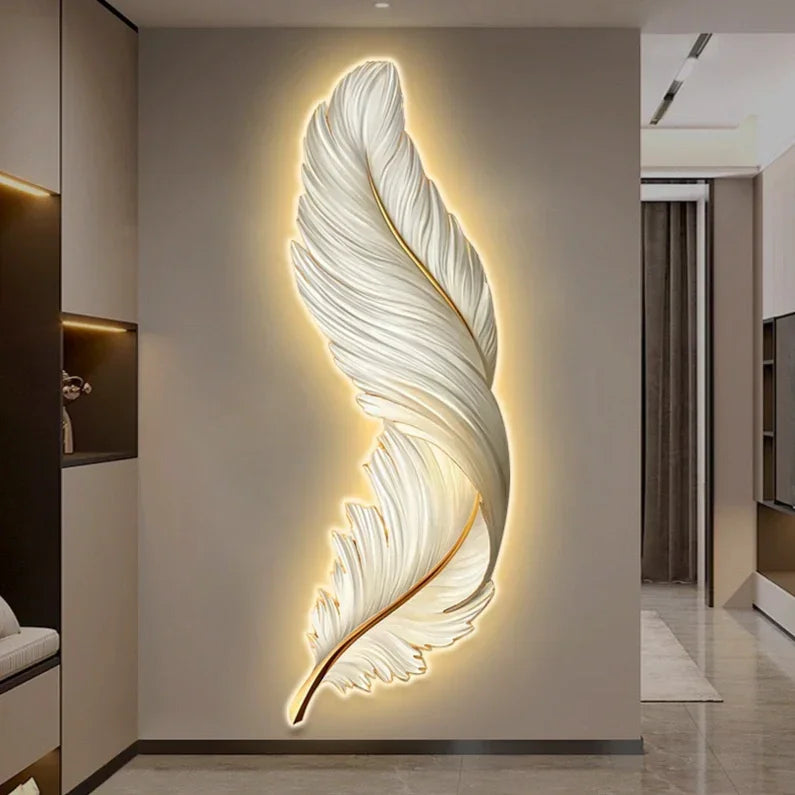 Piuma — Applique murale plume verticale LED