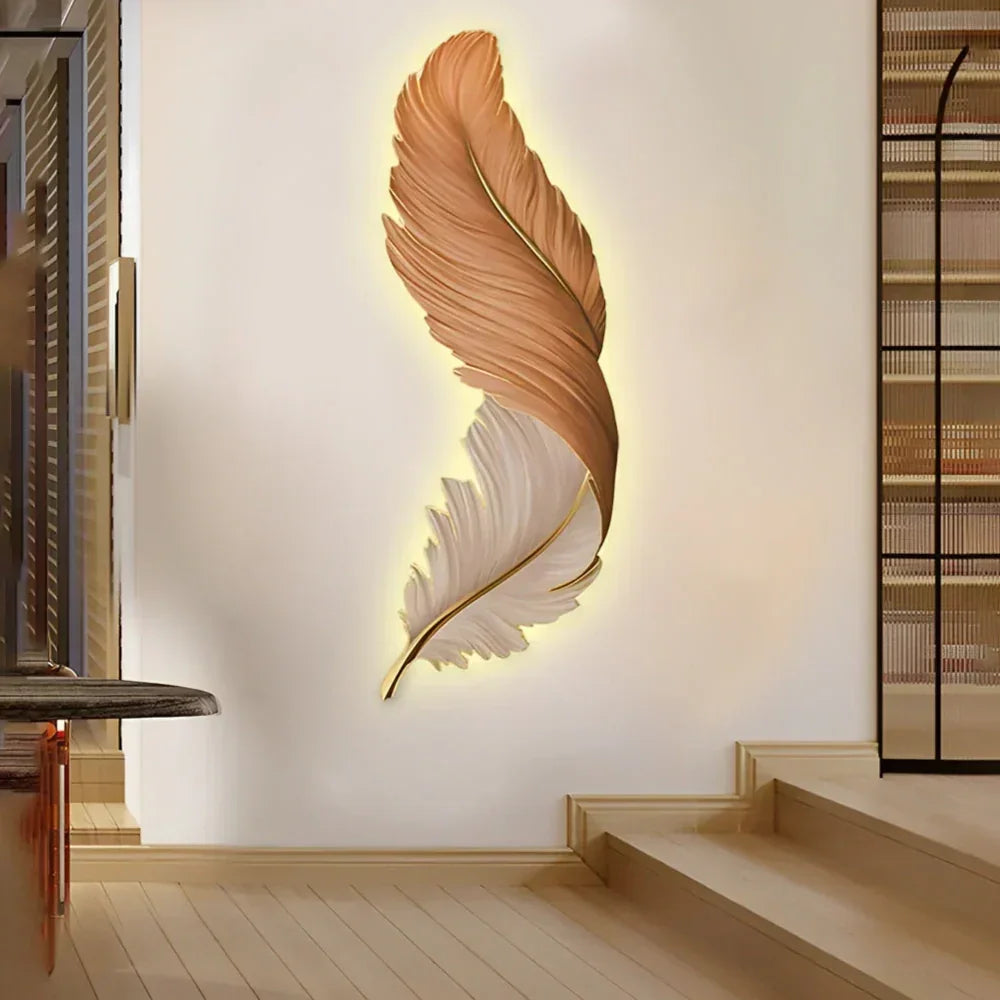 Piuma — Applique murale plume verticale LED