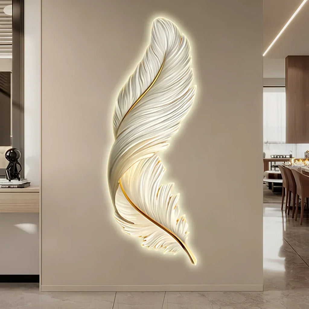 Piuma — Applique murale plume verticale LED
