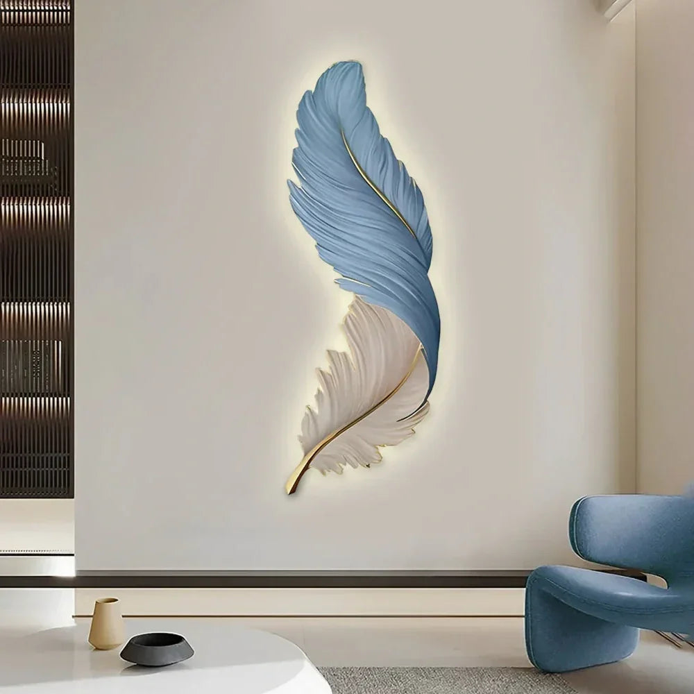Piuma — Applique murale plume verticale LED