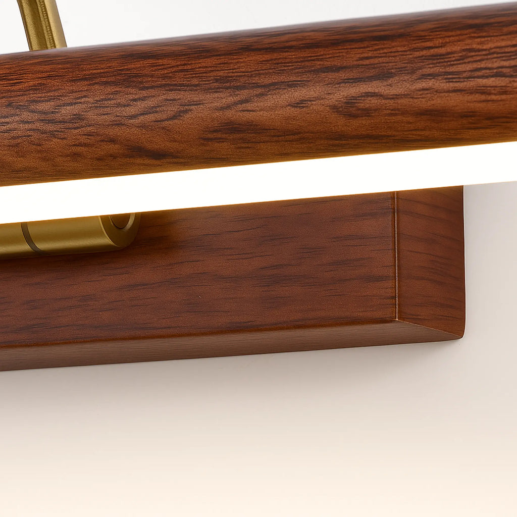 Doraline — Applique de salle de bain LED bois doré