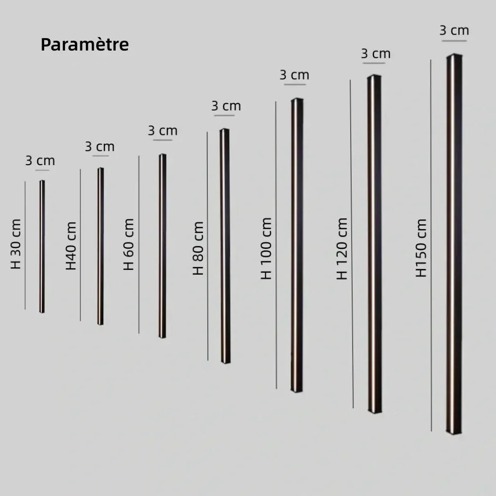 Pura — Applique murale linéaire minimaliste LED