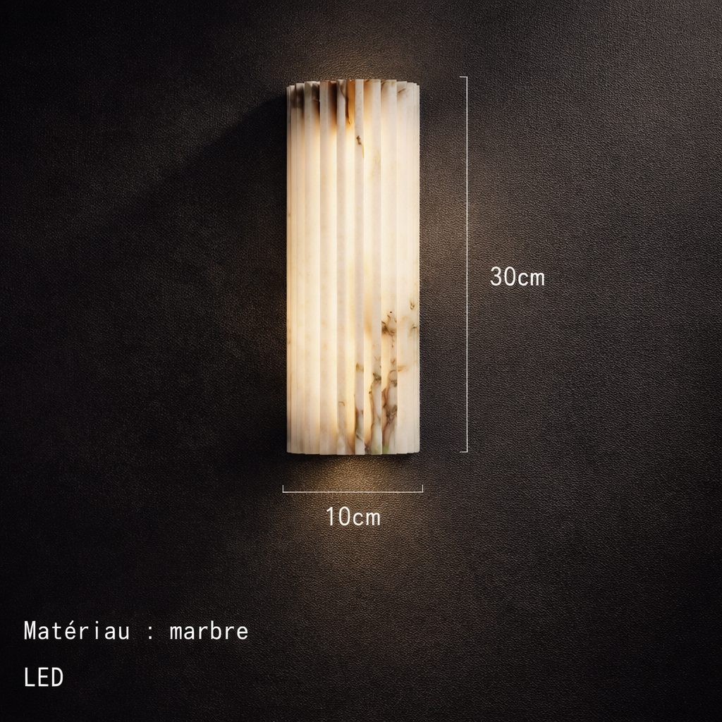 Sienne — Applique murale LED en marbre beige