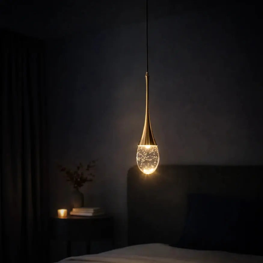 Perlana — Suspension goutte en cristal