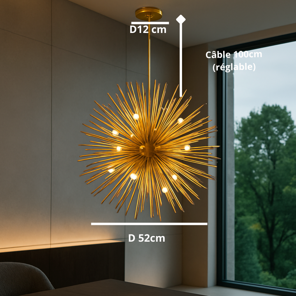 Gemma — Suspension boules LED en métal