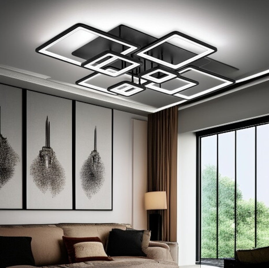 Trevia — Suspension cadres superposés LED