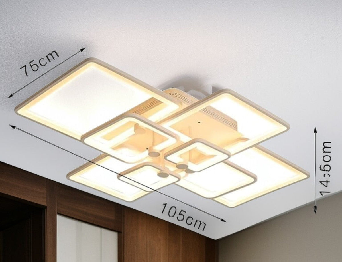 Trevia — Suspension cadres superposés LED