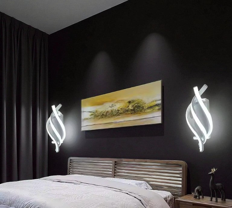 Voluta — Applique murale spirale LED blanche