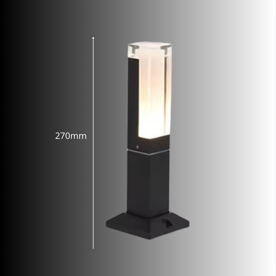 Sentia — Borne d'extérieur LED à détecteur