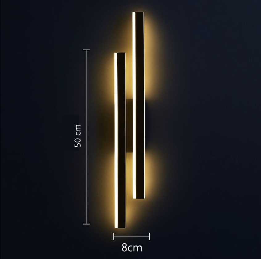 Gemella — Applique LED à double barre lumineuse
