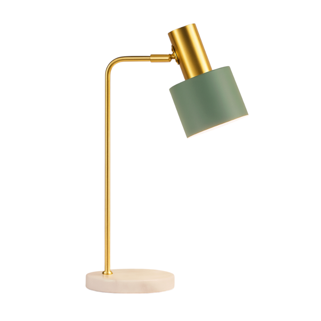 Bellina — Lampe à poser au bras doré