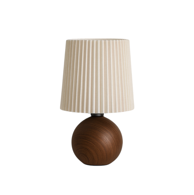 Betulla — Lampe plissée effet bois rechargeable