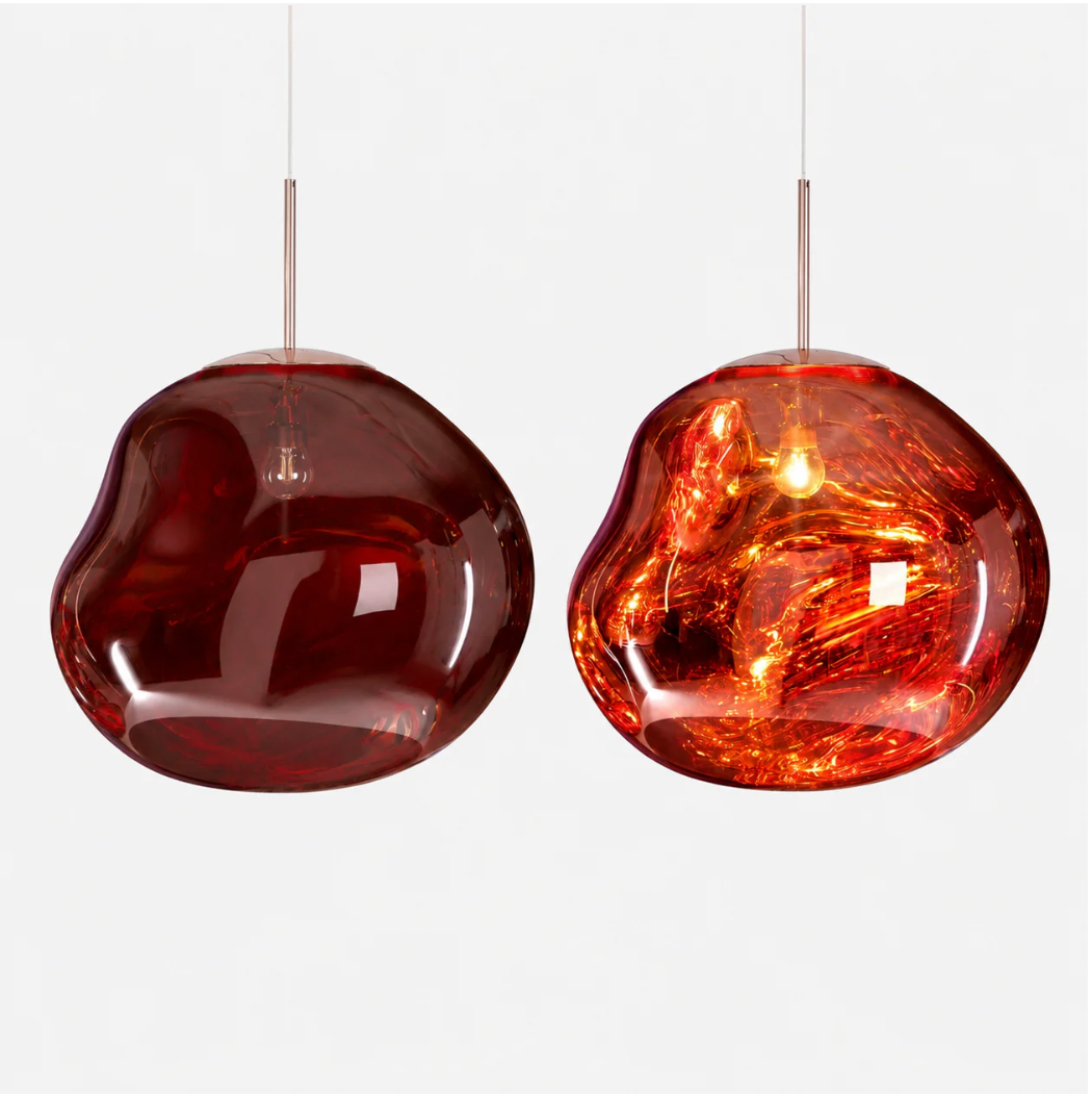 Suspension acrylique transparent en 9 coloris