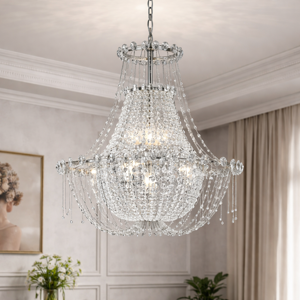Serenella — Suspension en cristal facetté