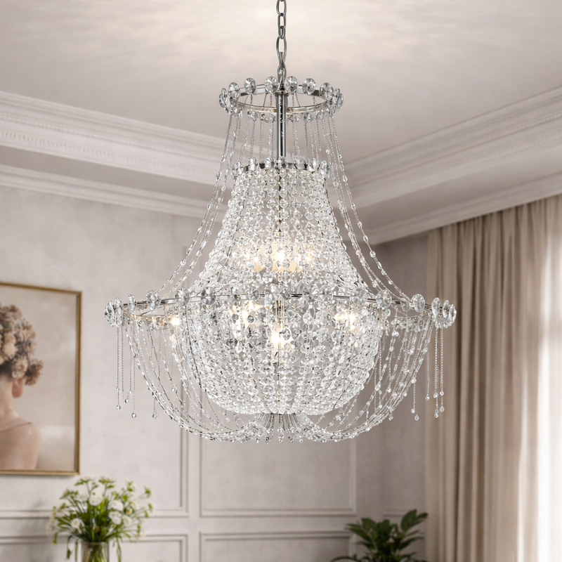 Serenella — Suspension en cristal facetté