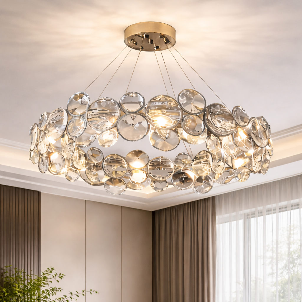 Impérine — Suspension en cristal grand diamètre