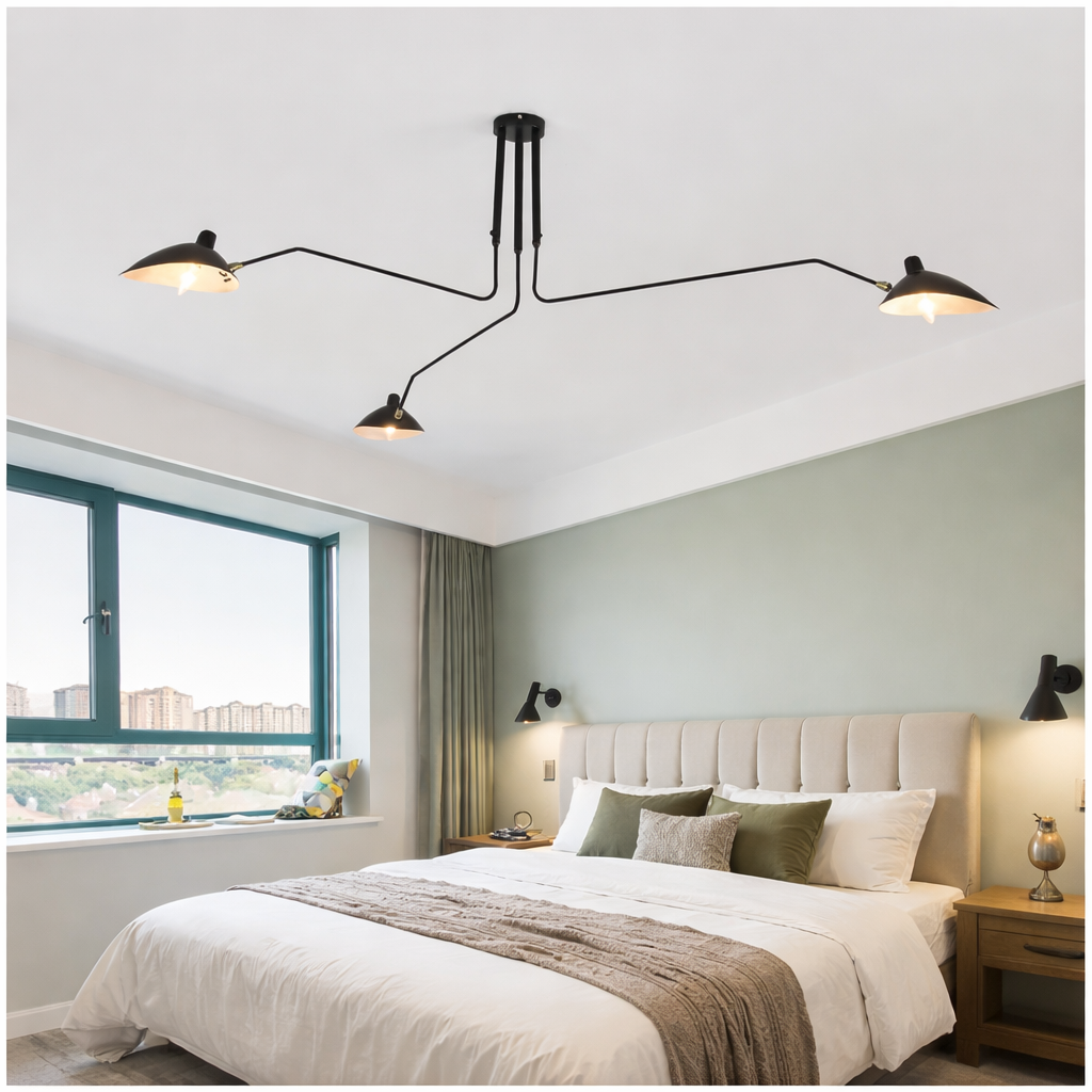 Trévia — Lustre à branches, trois ou six têtes